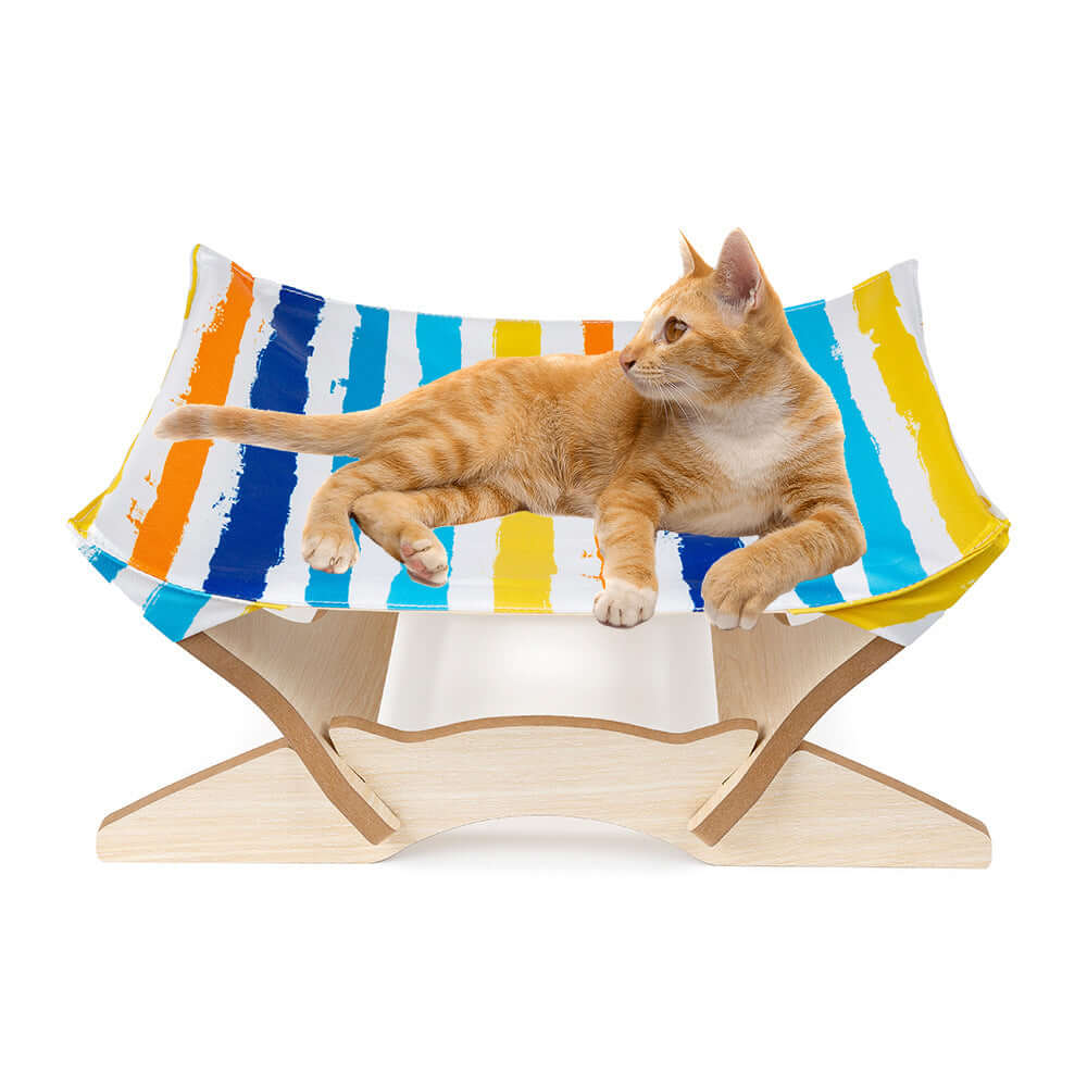 Wooden Cat Hammock Bed - innerr glow