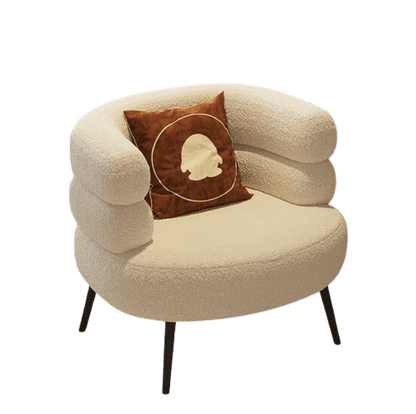 Lamb Velvet Lazy Sofa Chair - innerr glow