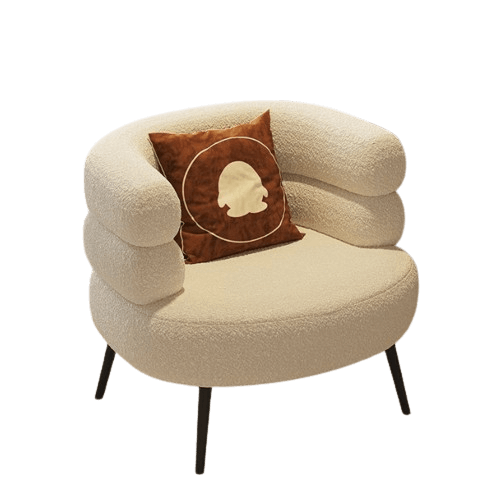 Lamb Velvet Lazy Sofa Chair - innerr glow